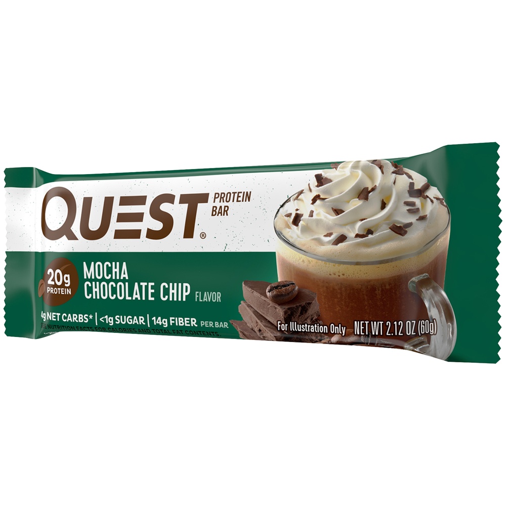 slide 3 of 5, Quest Nutrition Mocha Chocolate Chip Bar, 2.12 oz