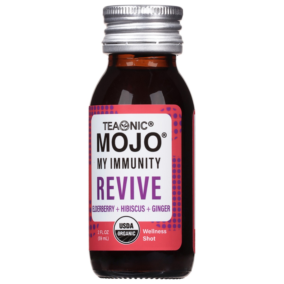 slide 9 of 14, Teaonic Mojo My Immunity Revive Elderberry + Hibiscus + Ginger Wellness Shot - 2 fl oz, 2 fl oz