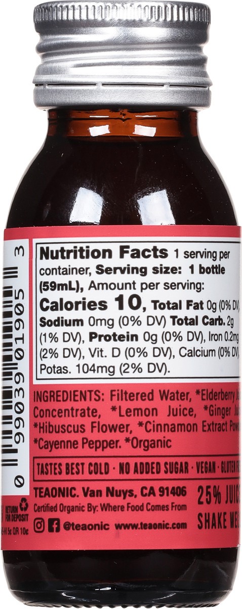 slide 11 of 14, Teaonic Mojo My Immunity Revive Elderberry + Hibiscus + Ginger Wellness Shot - 2 fl oz, 2 fl oz