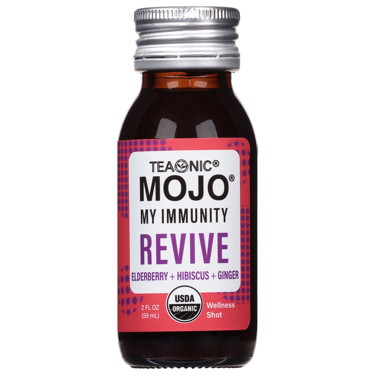 slide 13 of 14, Teaonic Mojo My Immunity Revive Elderberry + Hibiscus + Ginger Wellness Shot - 2 fl oz, 2 fl oz