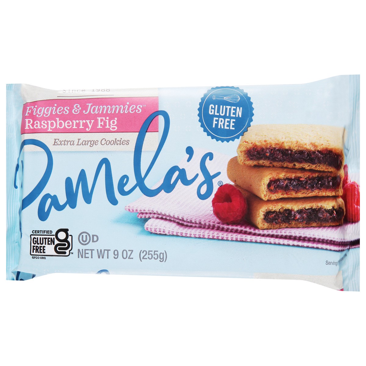slide 2 of 9, Pamela's Figgies & Jammies Raspberry Fig Cookies Extra Large 9 oz, 9 oz