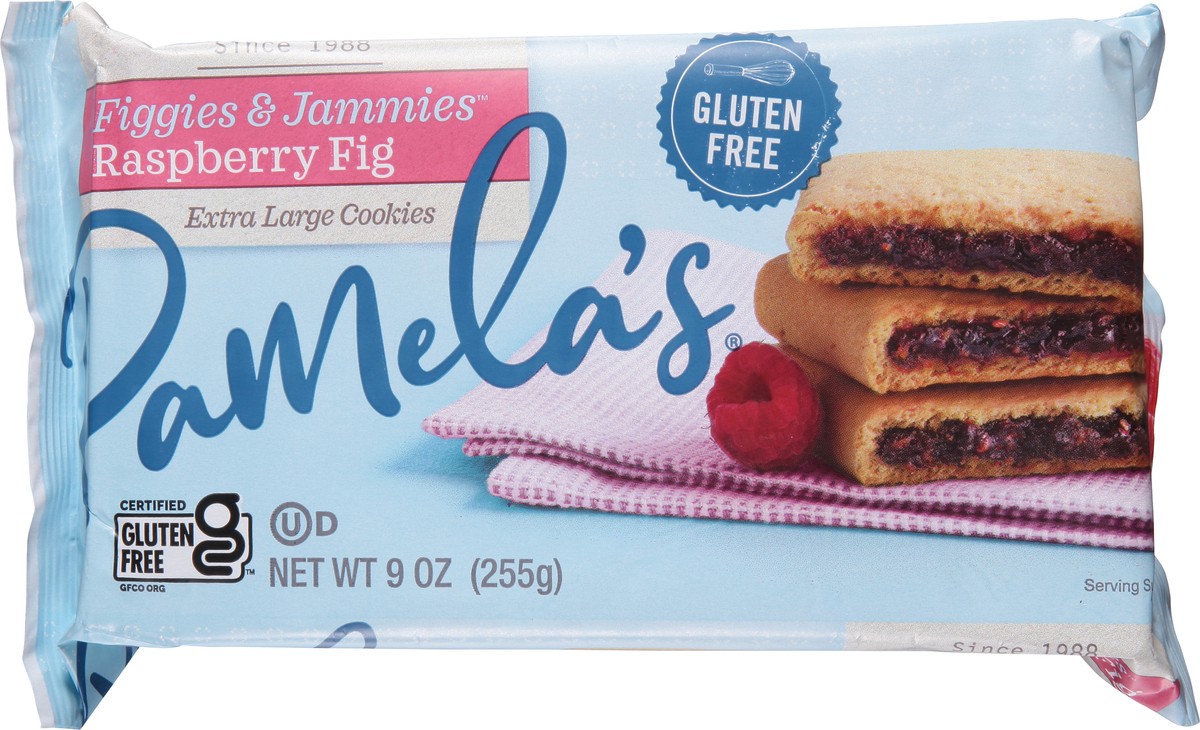 slide 4 of 9, Pamela's Figgies & Jammies Raspberry Fig Cookies Extra Large 9 oz, 9 oz