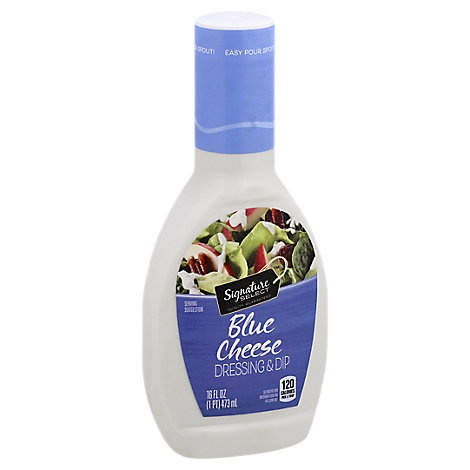 slide 1 of 1, Signature Select Dressing & Dip Blue Cheese, 16 fl oz