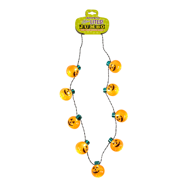 slide 1 of 1, DM Merchandising Halloween Jumbo Light Up Necklace, 1 ct