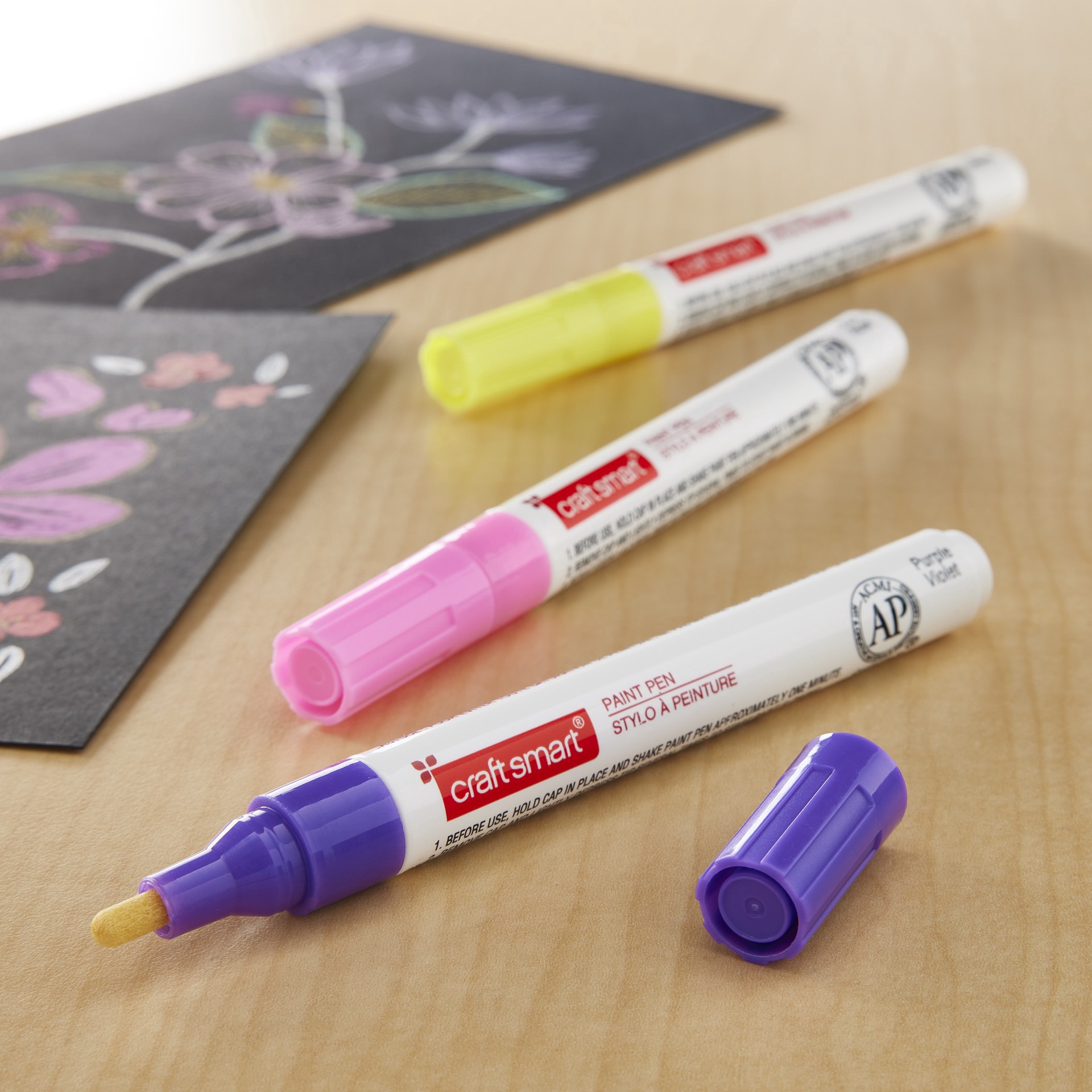 slide 2 of 3, Craft Smart Craftsmart Paint Pen, Broad Line 3 Pc — Easter, 3 ct