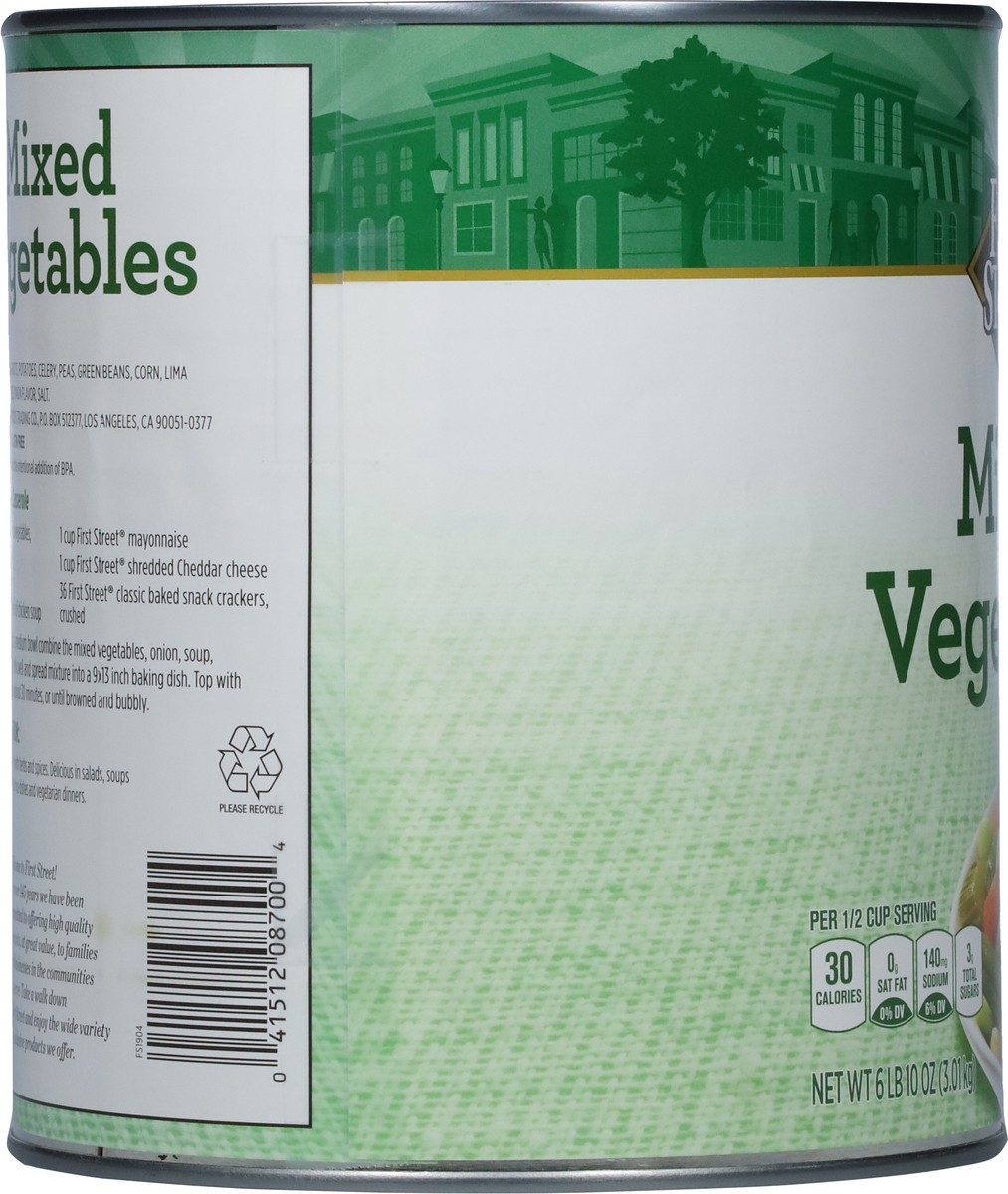 slide 4 of 13, Cb22 First Street Mixed Vegetables, 105 oz