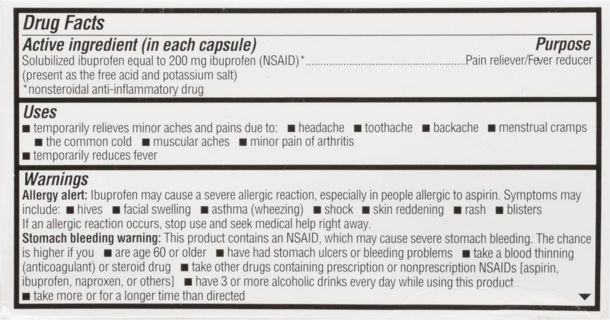 slide 4 of 9, TopCare Ibuprofen Softgel, 40 ct