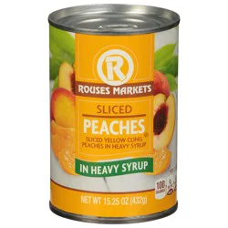 Rouses Markets Sliced Peaches in Heavy Syrup 15.25 oz