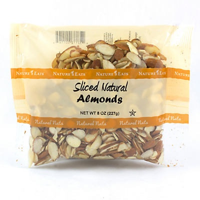 slide 1 of 1, Texas Star Nut & Food Natural Sliced Almonds, 8 oz