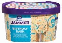 slide 1 of 1, Kroger Deluxe Jammed Birthday Bash Ice Cream, 1.5 qt