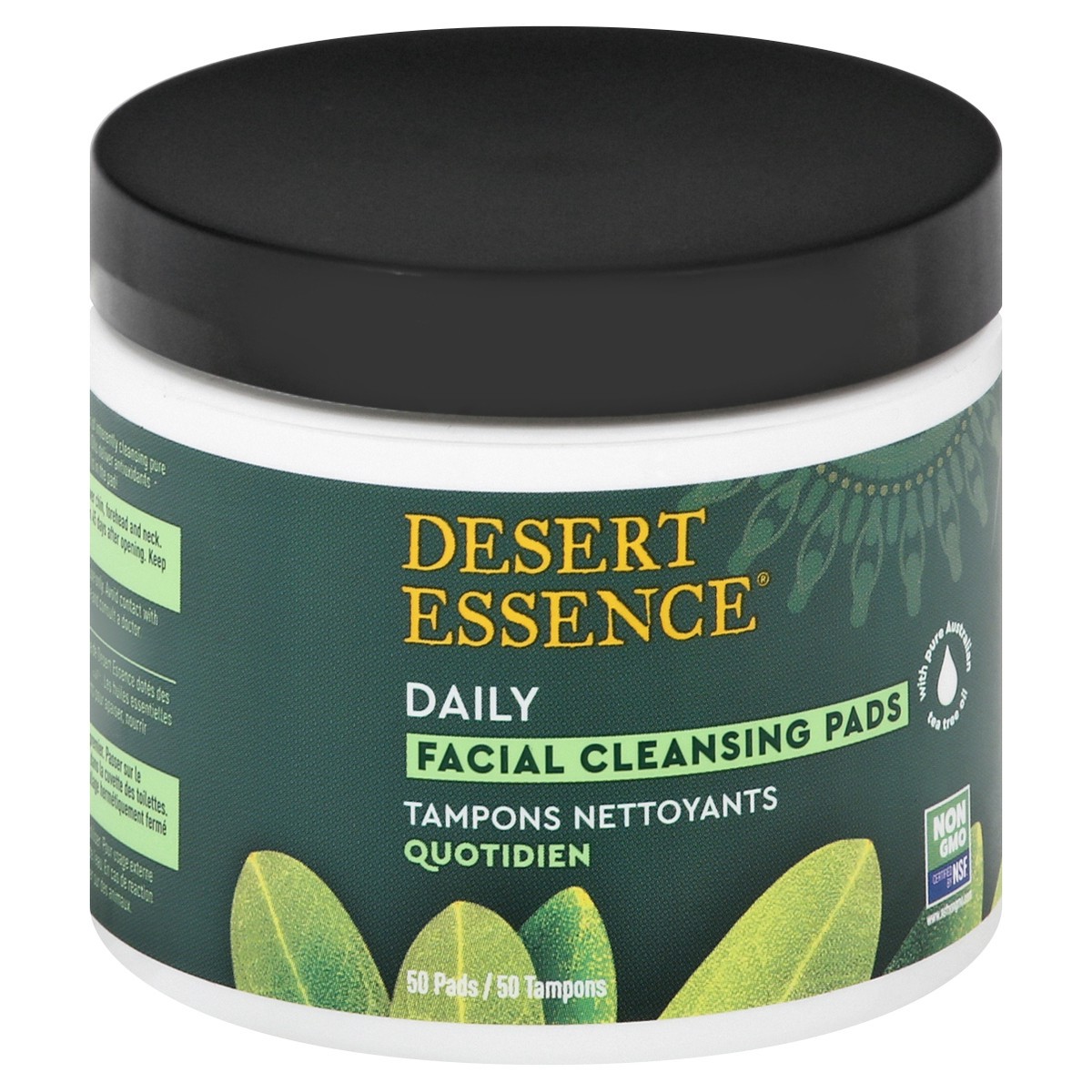 slide 8 of 12, Desert Essence Tea Tree Oil Facial Cleansing Pads, 50 ct