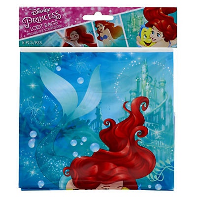 slide 1 of 1, American Greetings Disney Princess Ariel Dream Big Loot Bags, 8 ct