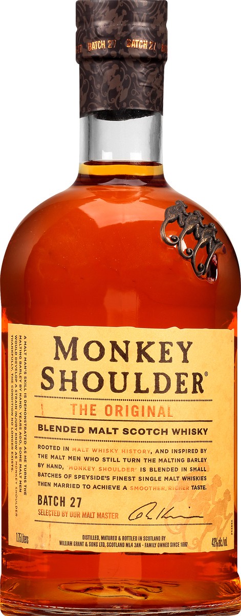 slide 6 of 10, Monkey Shoulder Blended Malt Scotch Whisky 1.75L, 1.75 liter