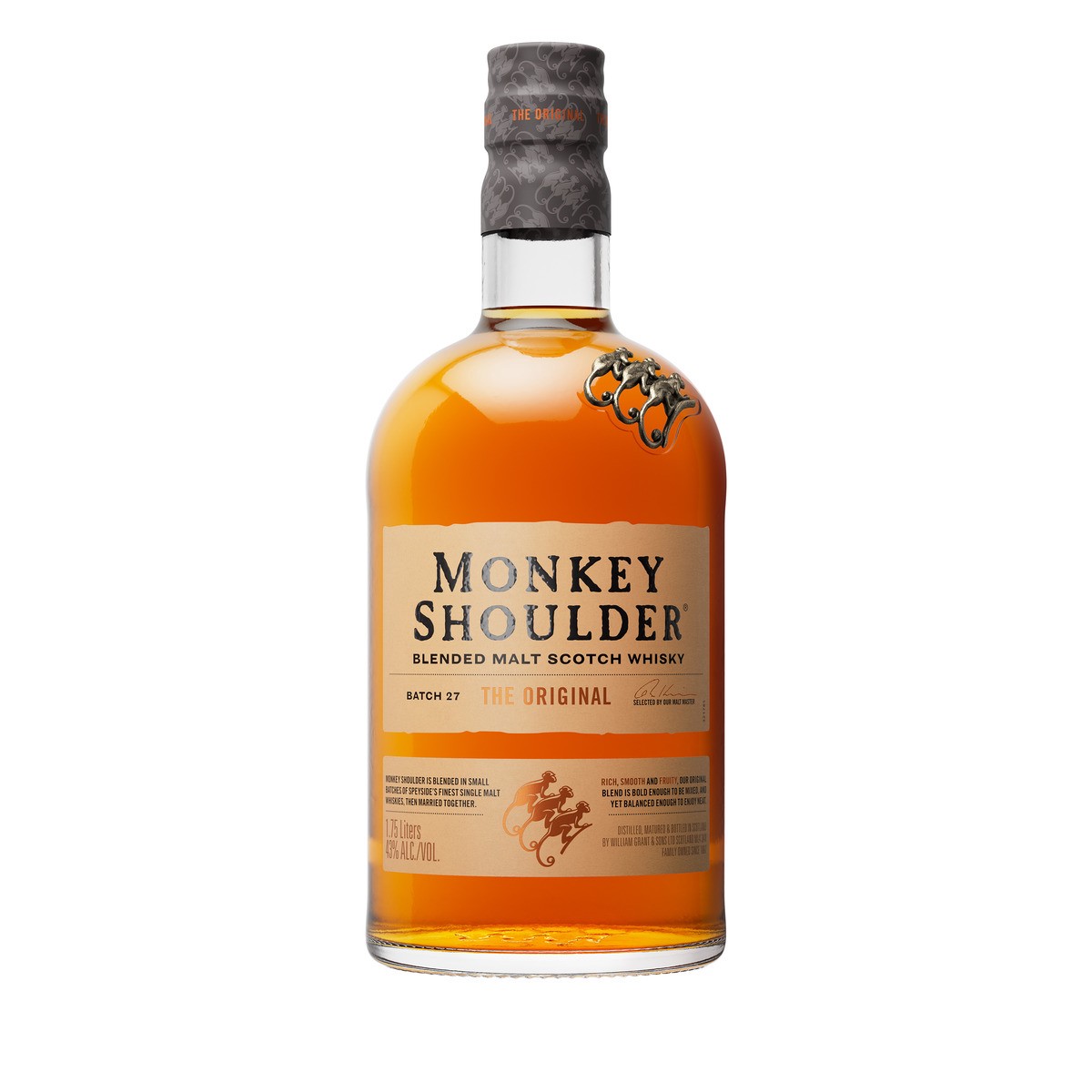 slide 1 of 10, Monkey Shoulder Blended Malt Scotch Whisky 1.75L, 1.75 liter