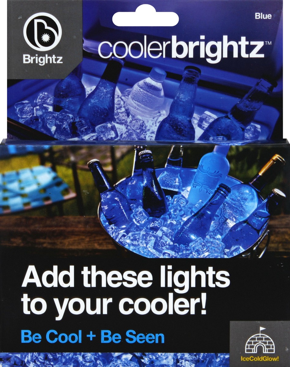 slide 4 of 4, Cooler Brightz Blue LED Cooler Light Accessory, 5 ft