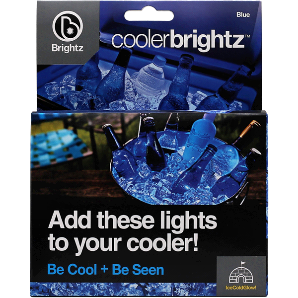 slide 1 of 4, Cooler Brightz Blue LED Cooler Light Accessory, 5 ft