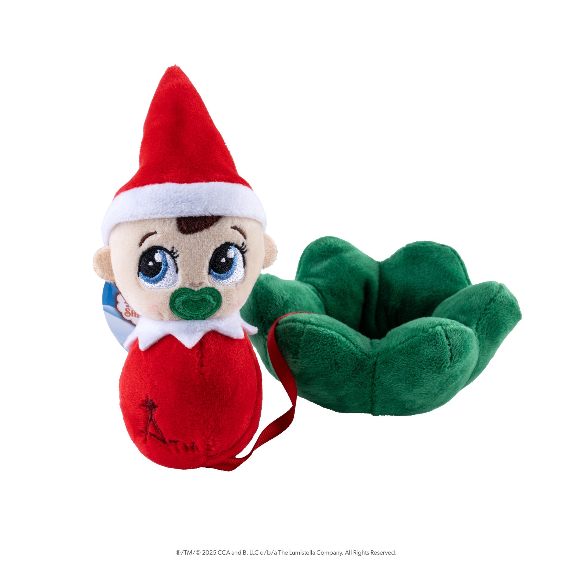 slide 2 of 4, Elf on the Shelf The Elf On The Shelf Frost Pips Boy Plush With Flower, 1 ct