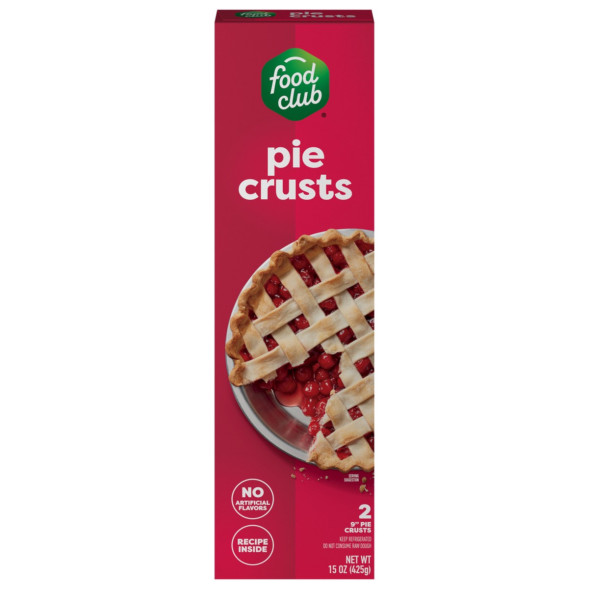 slide 1 of 13, Food Club 9 Inch Pie Crusts 2 ea, 2 ct