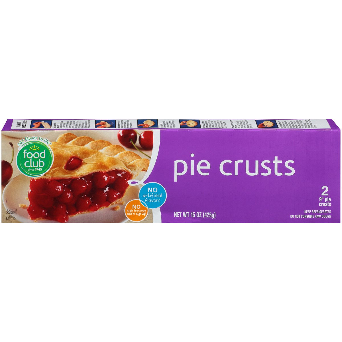 slide 1 of 13, Food Club Rolled Pie Crust, 2 ct; 15 oz