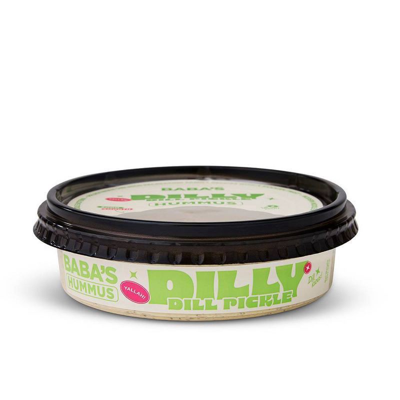 slide 6 of 8, Baba's Hummus Dill Pickle Hummus, 10 oz