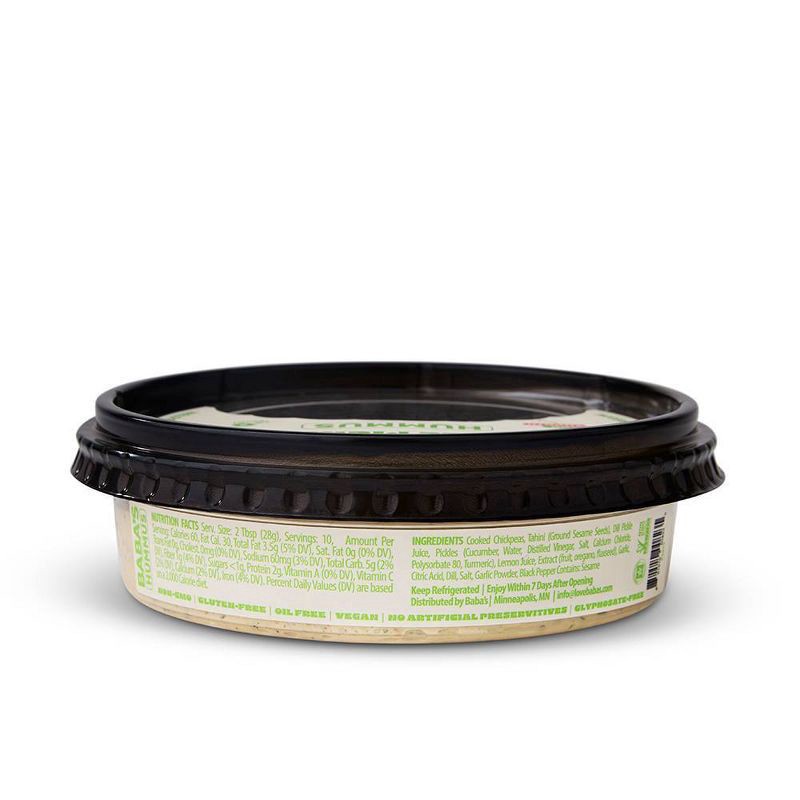slide 8 of 8, Baba's Hummus Dill Pickle Hummus, 10 oz