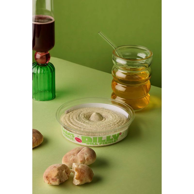 slide 5 of 8, Baba's Hummus Dill Pickle Hummus, 10 oz