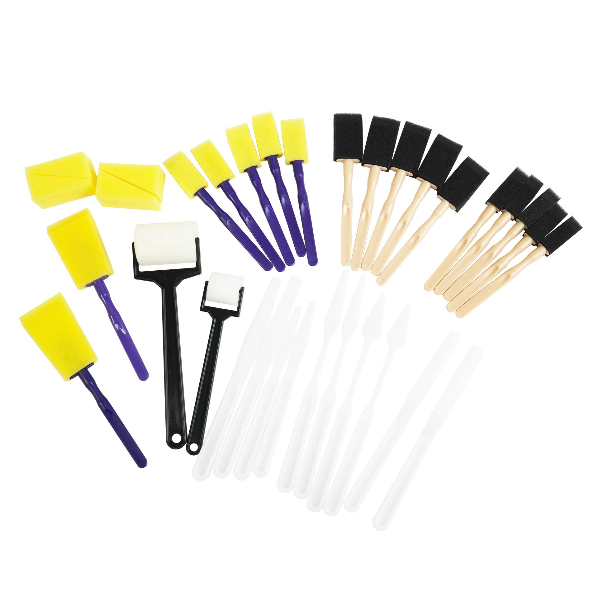 slide 3 of 5, Multi-Purpose 100 Piece Brush Set By Craft Smart, 100 ct