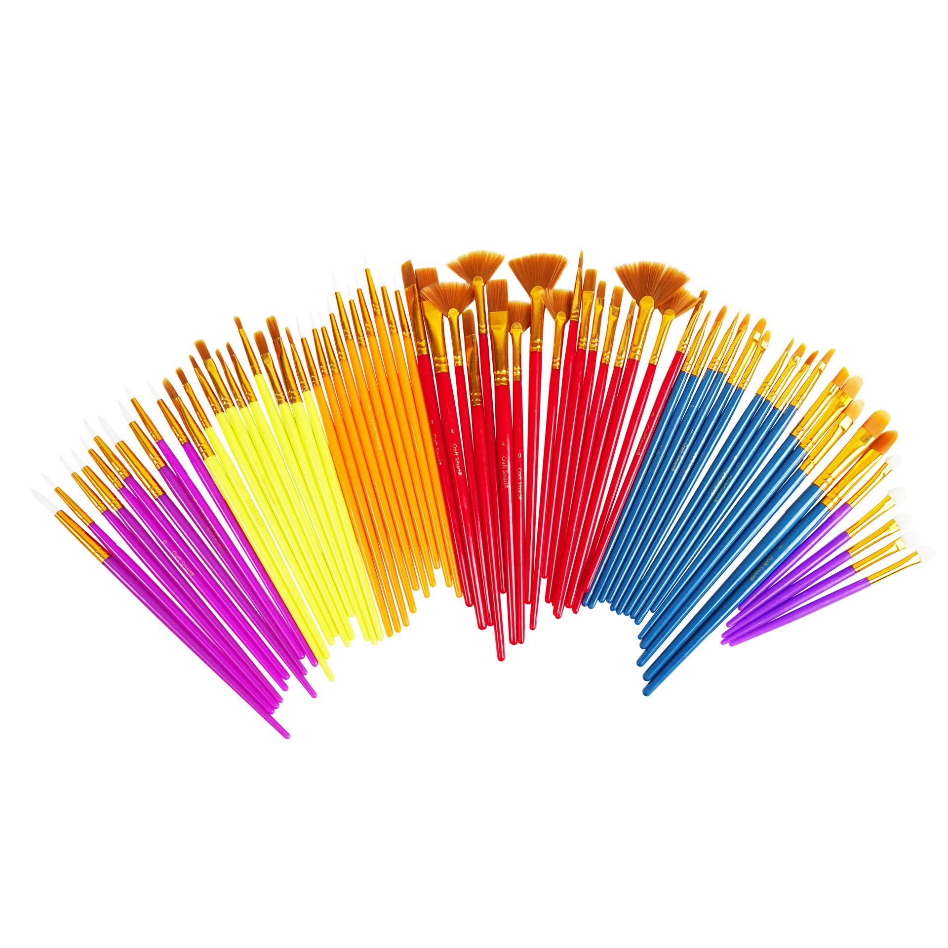 slide 5 of 5, Multi-Purpose 100 Piece Brush Set By Craft Smart, 100 ct