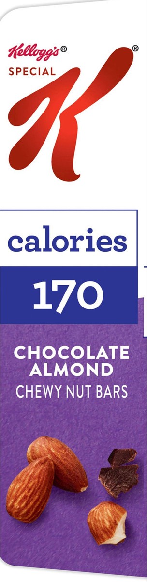 slide 7 of 13, Special K Kellogg's Special K Chewy Nut Bars, Gluten Free Snacks, 170 Calories, Chocolate Almond, 6.96oz Box, 6 Bars, 6.96 oz