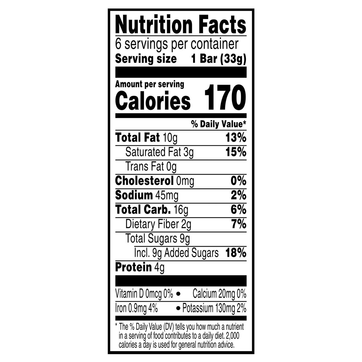 slide 13 of 13, Special K Kellogg's Special K Chewy Nut Bars, Gluten Free Snacks, 170 Calories, Chocolate Almond, 6.96oz Box, 6 Bars, 6.96 oz