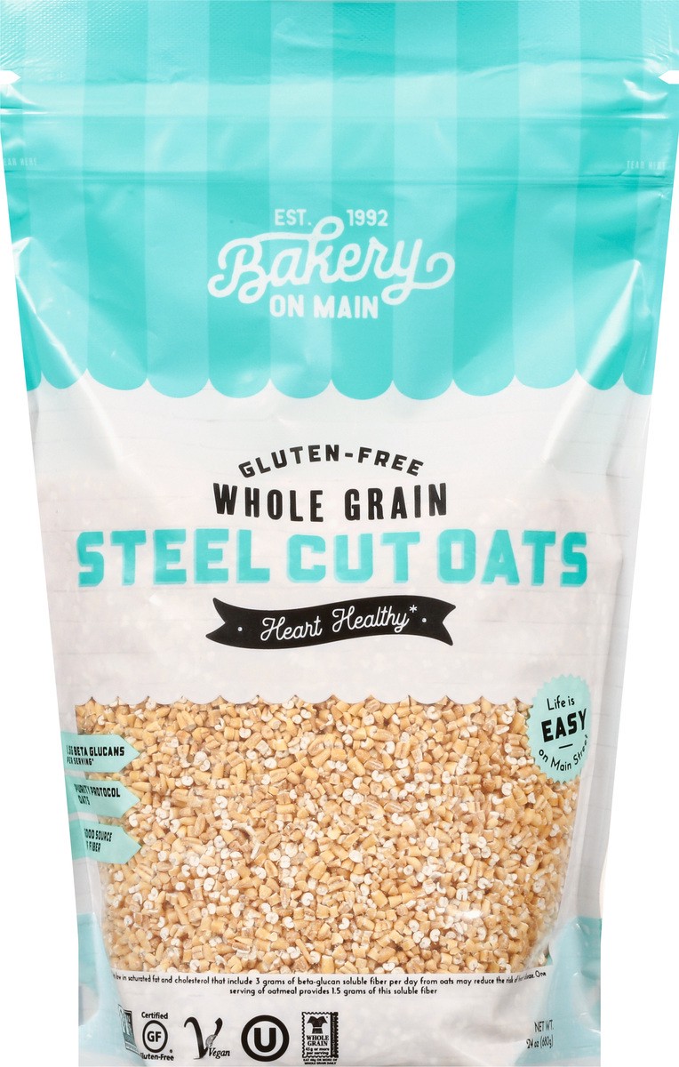 slide 1 of 1, Bakery on Main Whole Grain Steel Cut Oats 24 oz, 24 oz