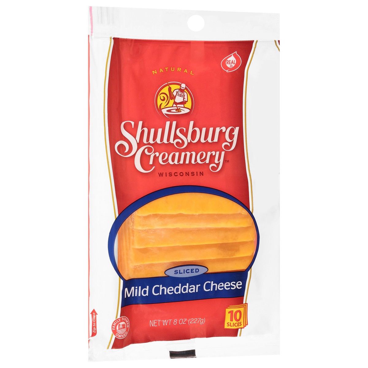 slide 4 of 4, Shullsburg Creamery Sliced Cheese Mild Cheddar - 8 oz, 8 oz