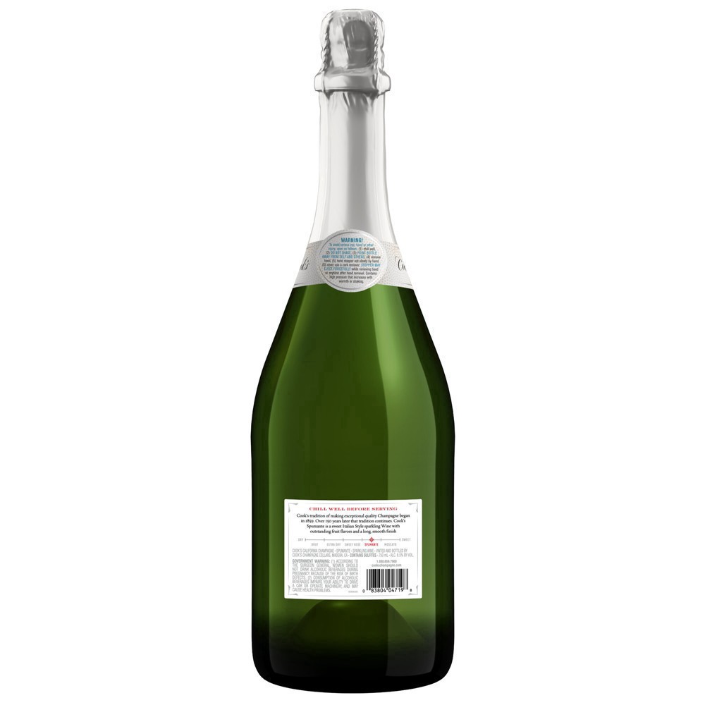 slide 4 of 17, Cook's California Champagne Spumante White Sparkling Wine, 750 ml