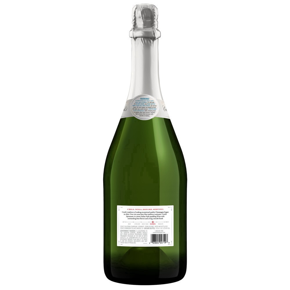 slide 14 of 17, Cook's California Champagne Spumante White Sparkling Wine, 750 ml