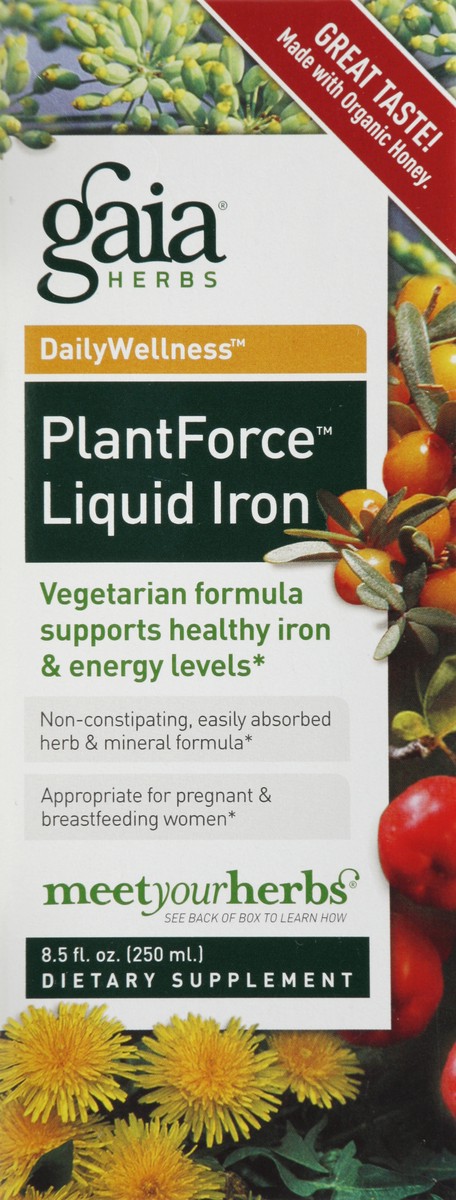 slide 1 of 1, Gaia PlantForce Liquid Iron 8.5 oz, 8.5 oz