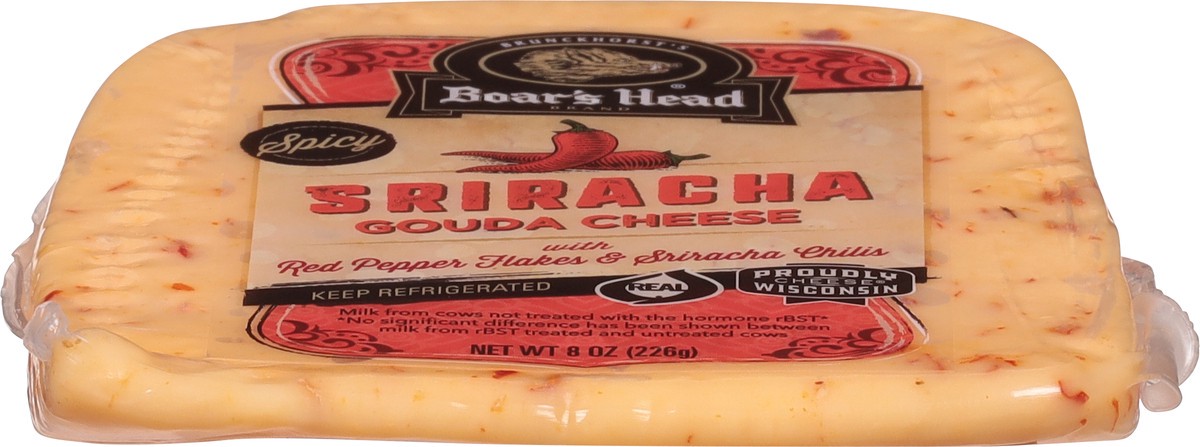 slide 8 of 13, Boar's Head Sriracha Gouda Cheese, 8 oz