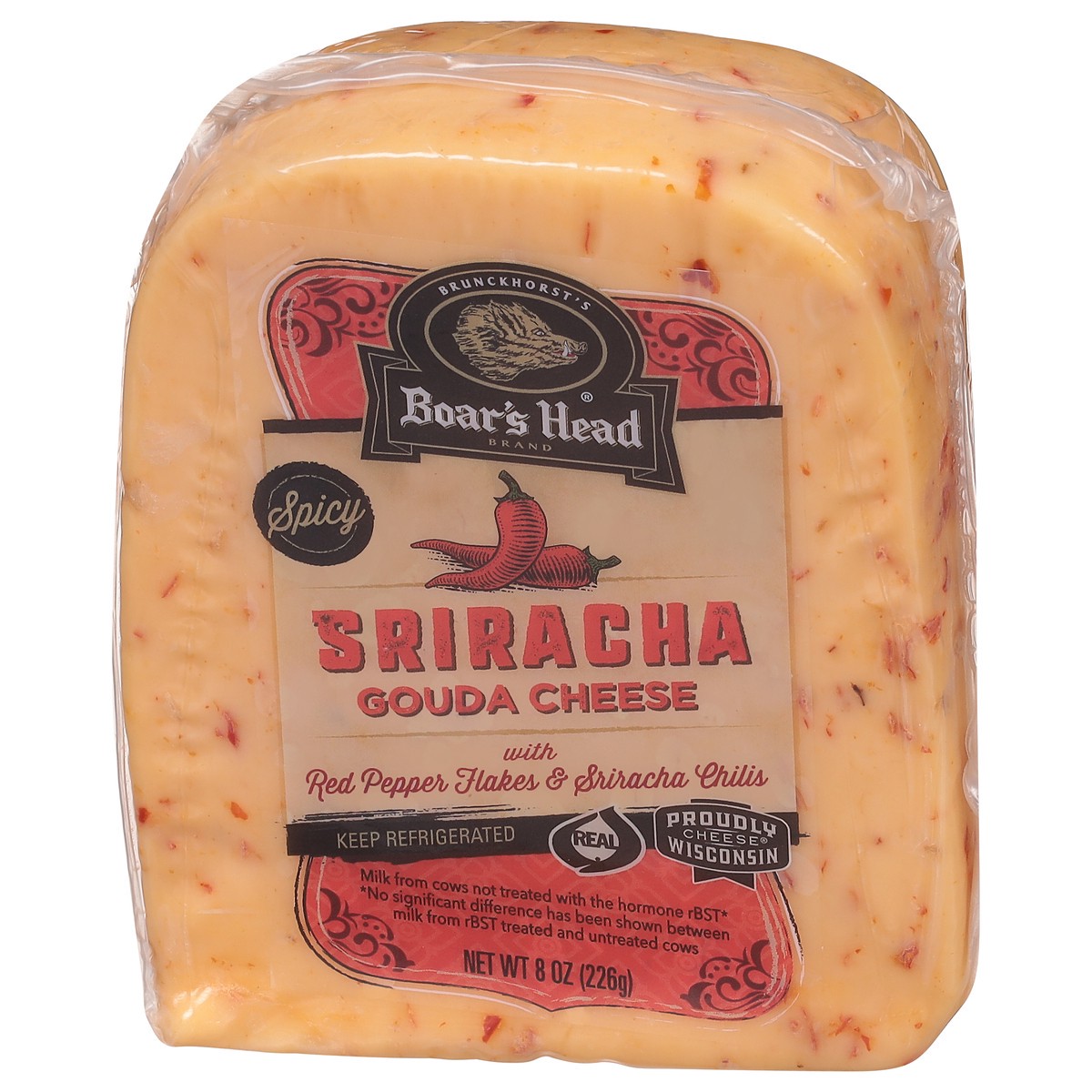 slide 3 of 13, Boar's Head Sriracha Gouda Cheese, 8 oz