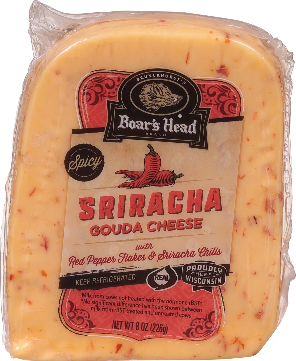 slide 7 of 13, Boar's Head Sriracha Gouda Cheese, 8 oz