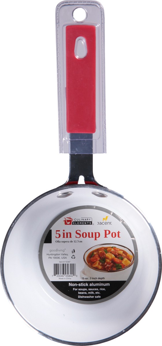 slide 2 of 9, Culinary Elements Good Living 5" Aluminum Pot, 1 ct