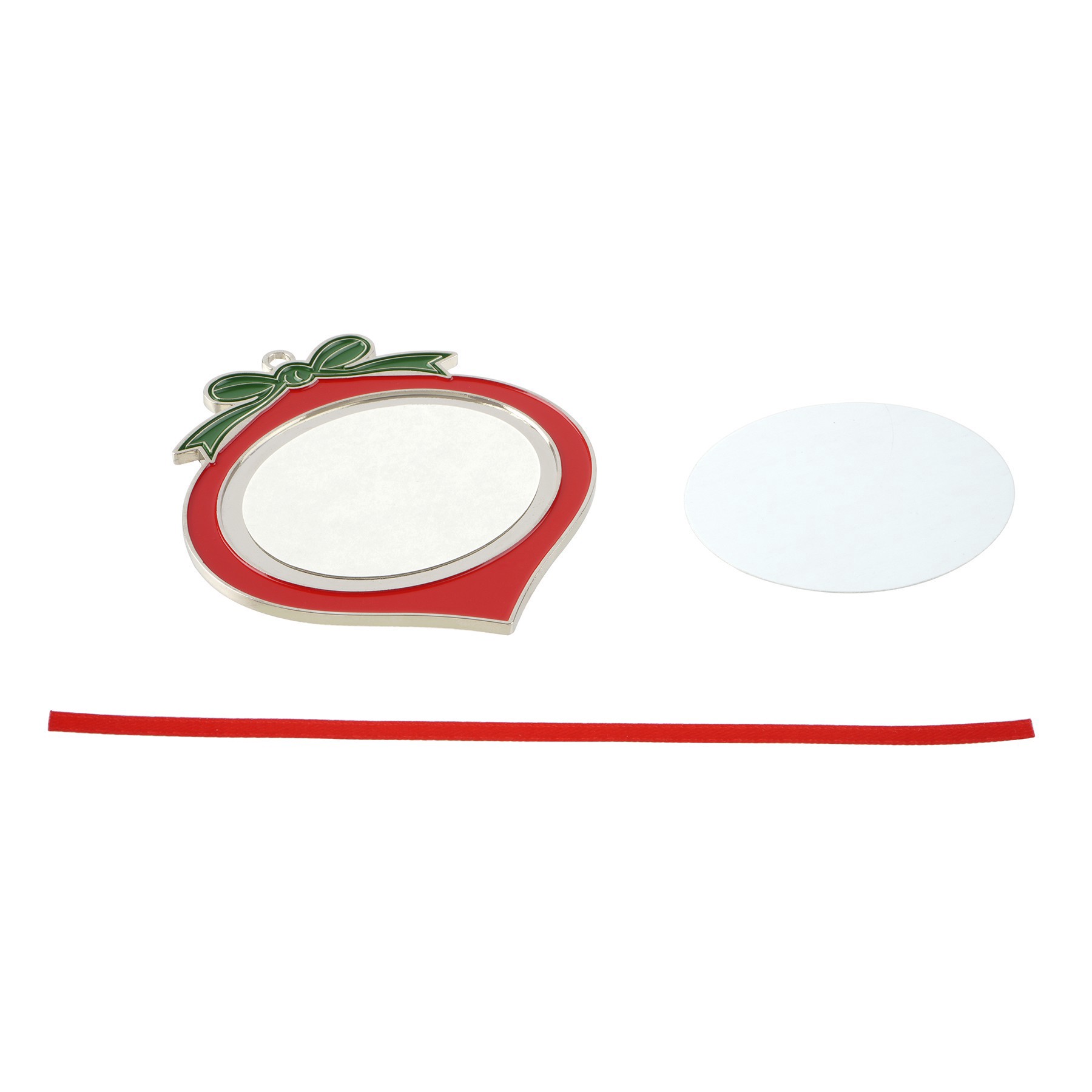 slide 2 of 2, 3" Metal Onion Sublimation Ornaments, 2ct. By Make Market, 2 ct