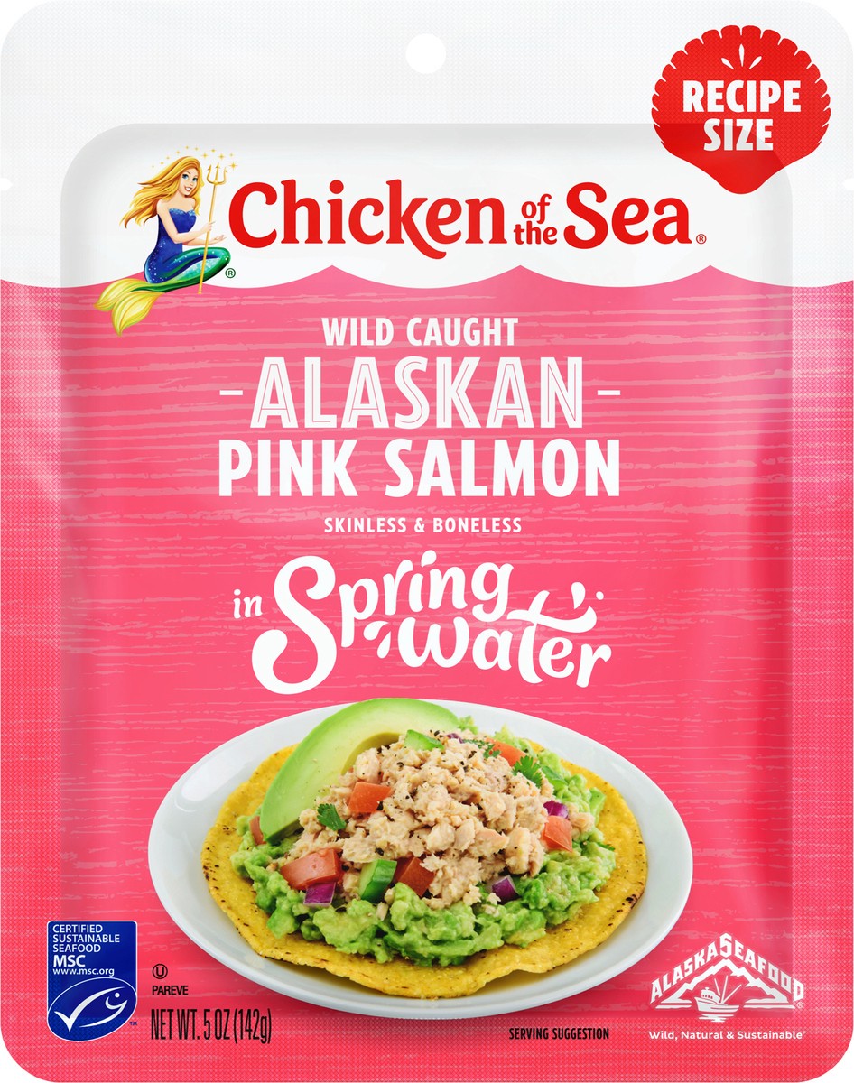 slide 3 of 3, Chicken of the Sea Wild Caught Alaskan Pink Salmon in Spring Water Packet 5 oz, 5 oz