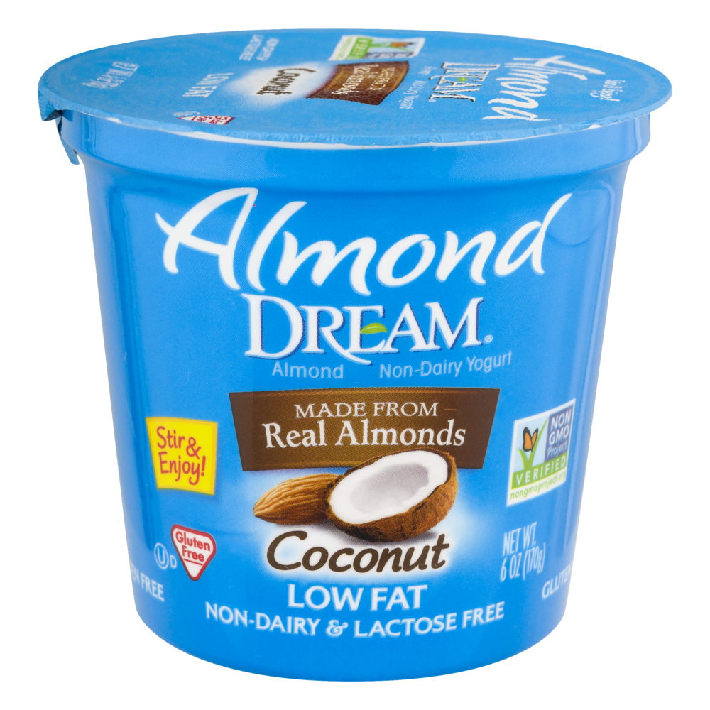 slide 1 of 1, Almond Dream Non-Dairy Low Fat Coconut Yogurt, 6 oz