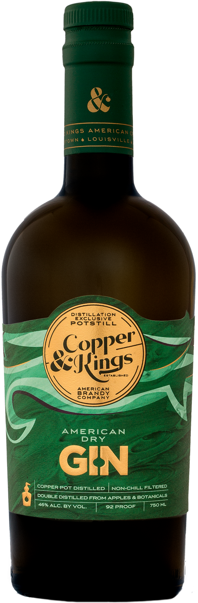 slide 1 of 3, Copper & Kings Dry Gin, 25.36 fl oz