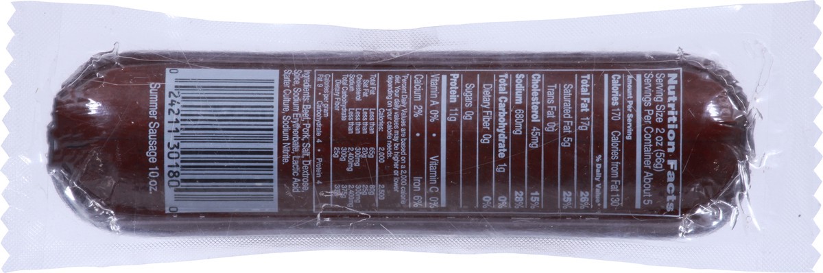 slide 7 of 9, Nueske's Applewood Smoked Summer Sausage 10 oz, 10 oz