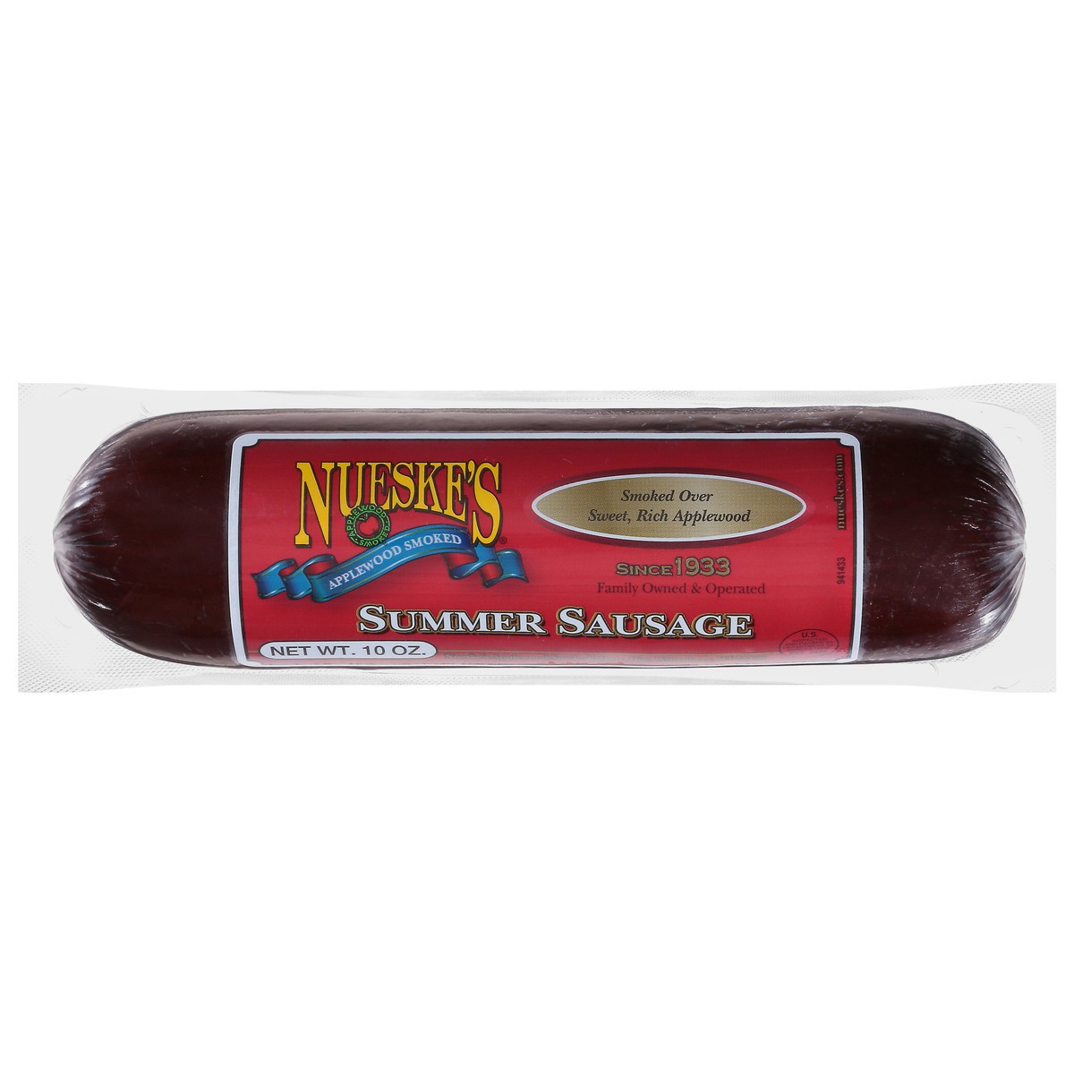 slide 1 of 9, Nueske's Applewood Smoked Summer Sausage 10 oz, 10 oz