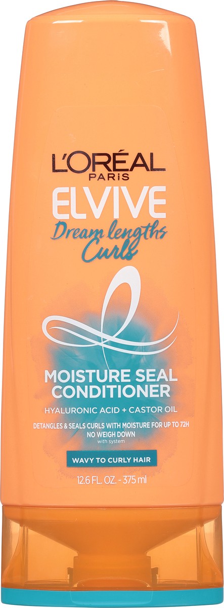 slide 3 of 9, L'Oréal L'Oreal Paris Elvive Dream Lengths Curls Moisture Conditioner, Paraben-Free, 12.6 fl oz