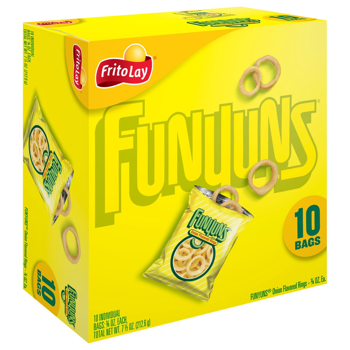 slide 2 of 13, Funyuns Onion Flavored Rings 3/4 Oz 10 Count, 10 ct
