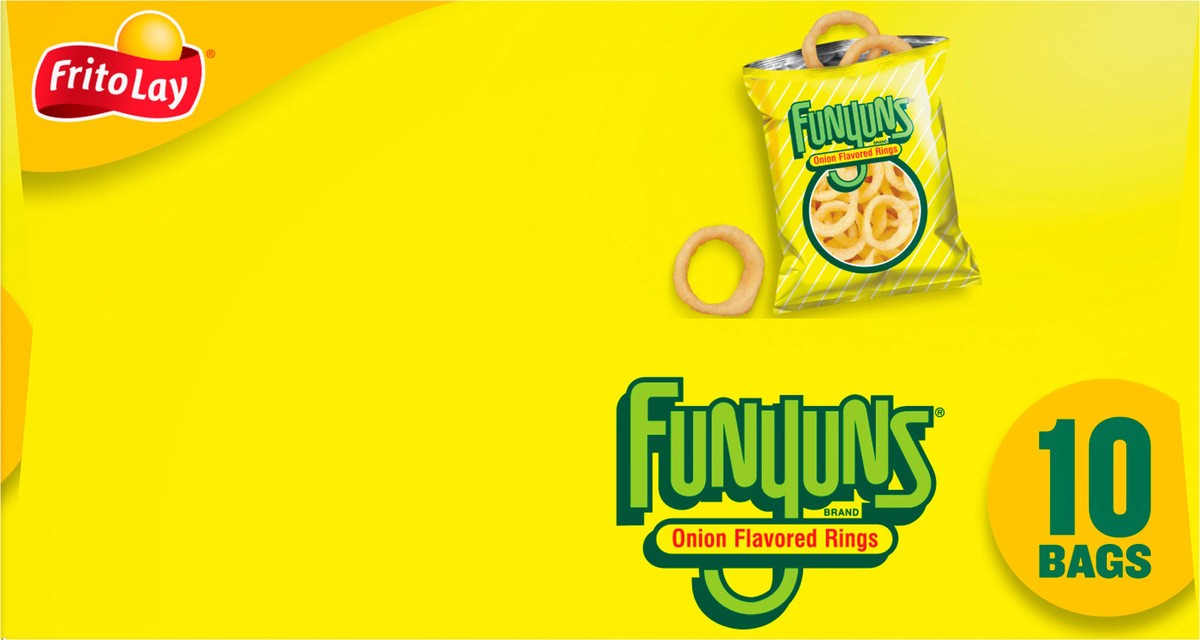 slide 13 of 13, Funyuns Onion Flavored Rings 3/4 Oz 10 Count, 10 ct