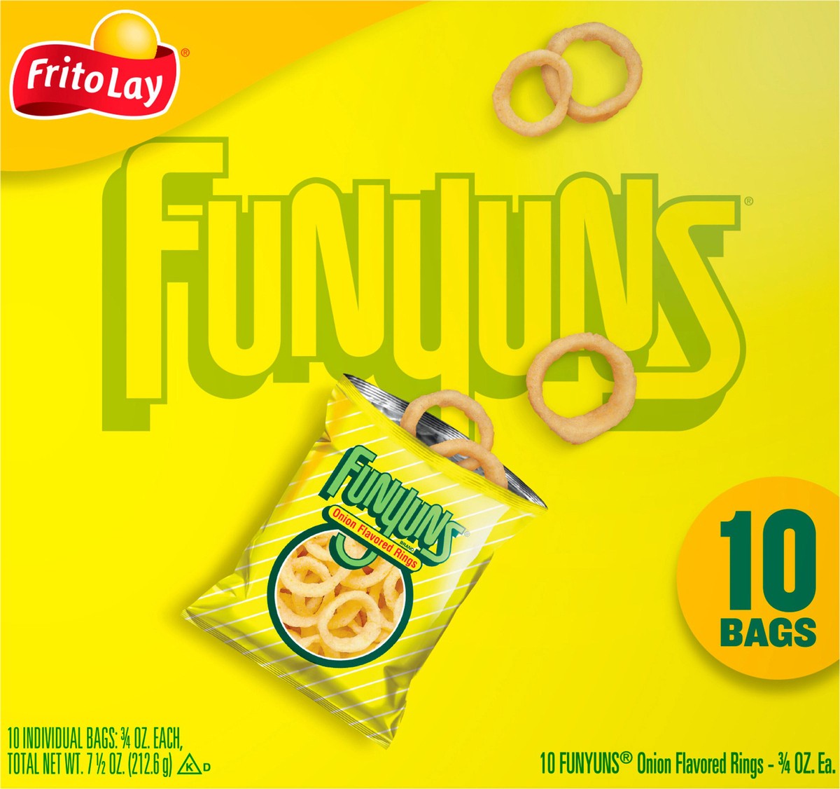 slide 4 of 13, Funyuns Onion Flavored Rings 3/4 Oz 10 Count, 10 ct