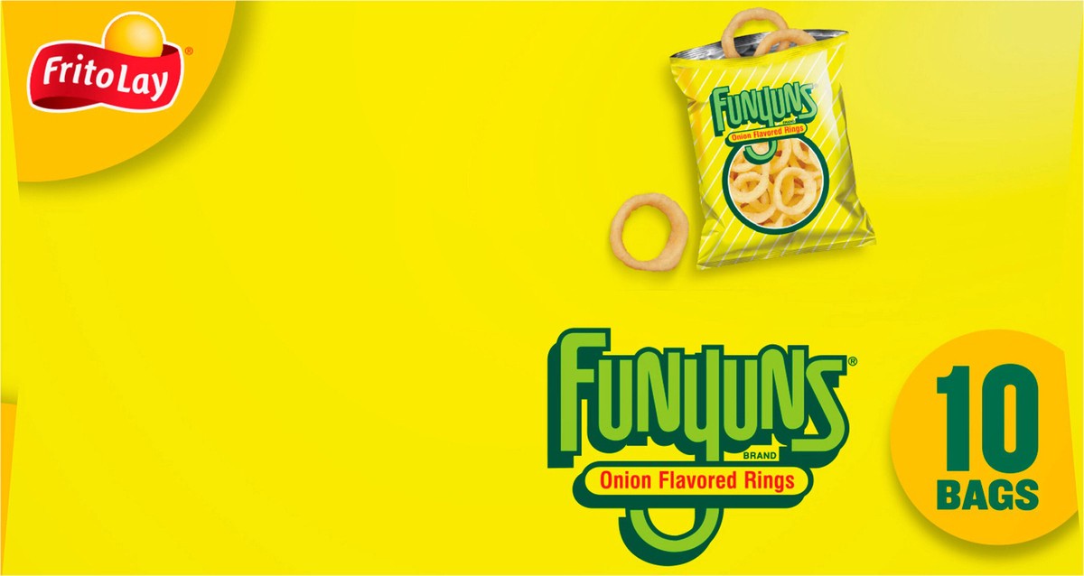 slide 7 of 13, Funyuns Onion Flavored Rings 3/4 Oz 10 Count, 10 ct